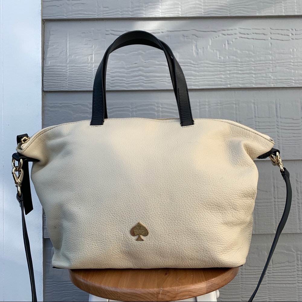 Kate Spade White Padded Leather Tote